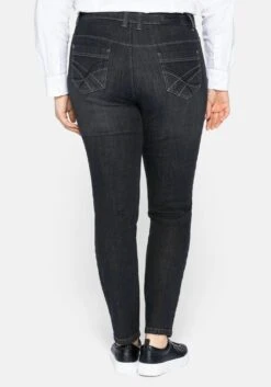 Sheego Jeans Slimfit Jeans Dames Zwart -Dameskleding Verkoop Winkel 9099ade787f275ea0e307a0cd03fbe82