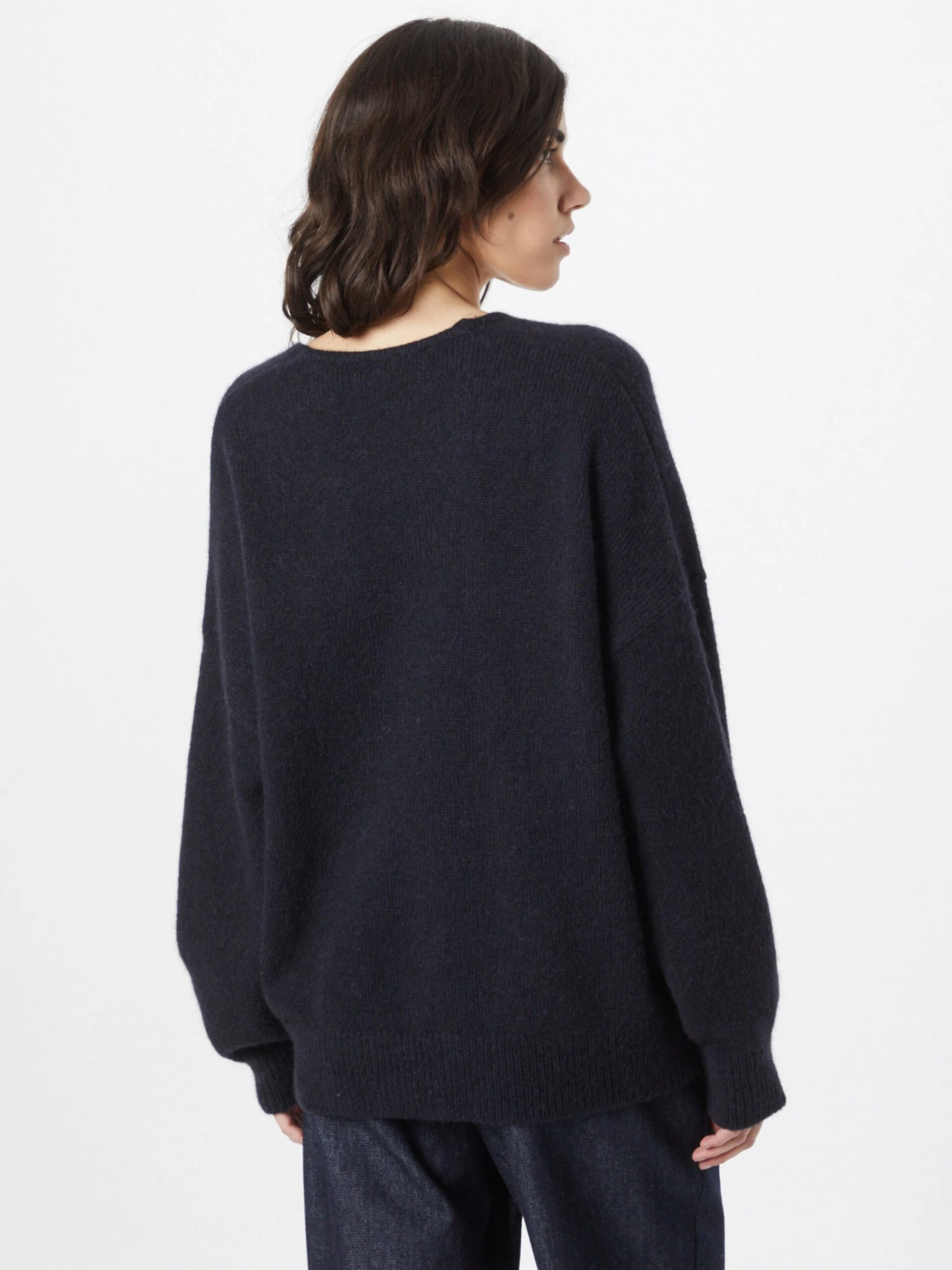 BOSS ORANGE Basic Truien Trui Fondianan Dames Nachtblauw 5 BOSS ORANGE Basic Truien Trui Fondianan Dames Nachtblauw - Afbeelding 3