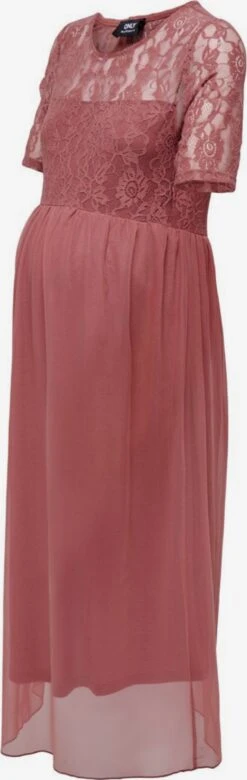 ONLY MATERNITY Midi Jurken Jurk Dames Fuchsia