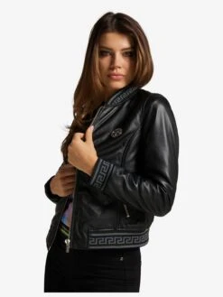 CARLO COLUCCI Leren Jassen Tussenjas Colton-L Dames Zwart -Dameskleding Verkoop Winkel 92d69f5923c7a79090b508af34d289bf