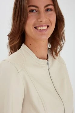 B.young Leren Jassen Tussenjas Dames Beige -Dameskleding Verkoop Winkel 9491b07f880ce75e1b990c0de9d53680