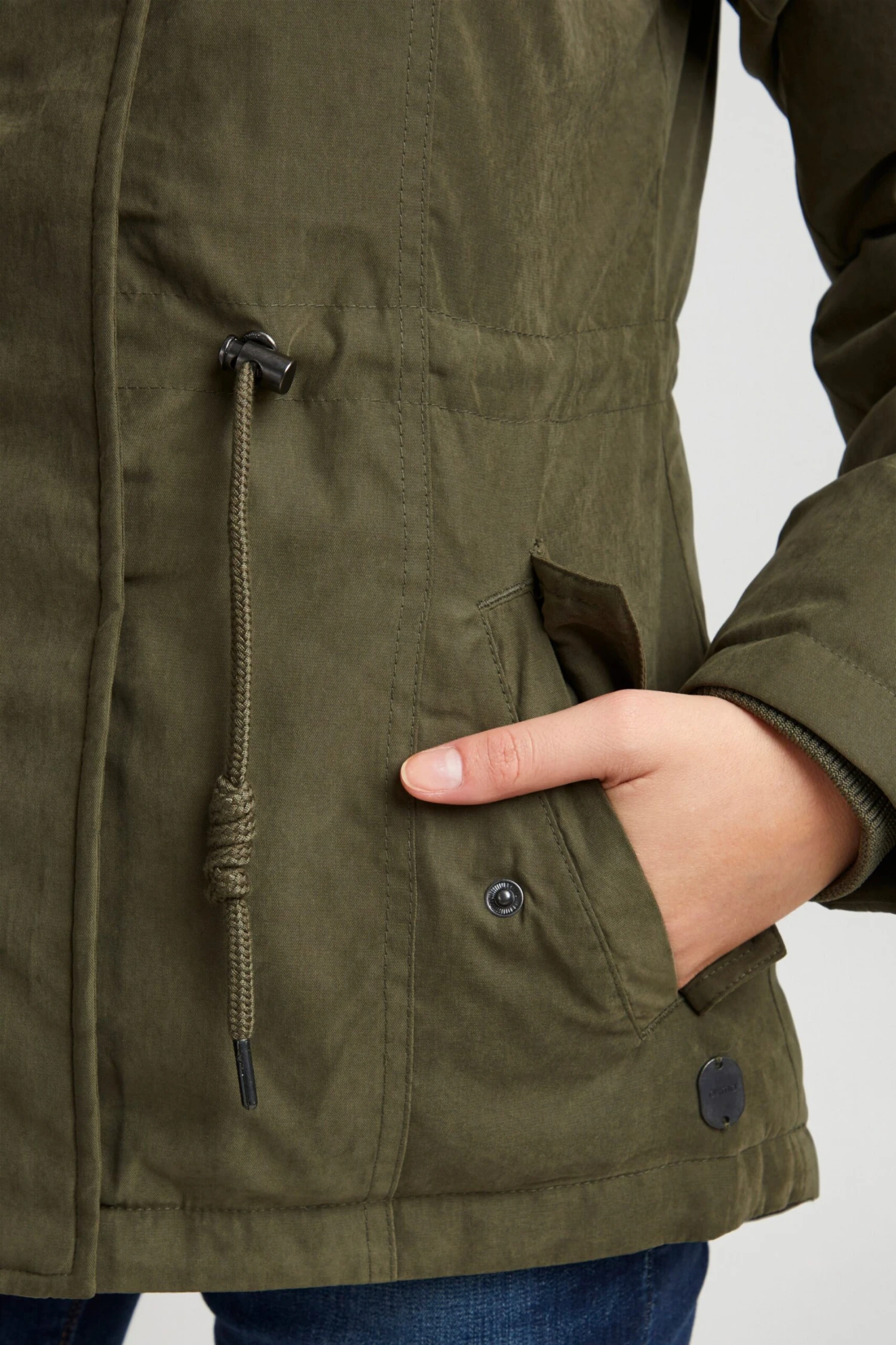 OXMO Winterjassen Winterjas Lona Dames Donkergroen 8 OXMO Winterjassen Winterjas Lona Dames Donkergroen - Afbeelding 6