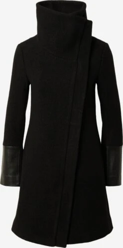 CLUB MONACO Wollen Mantels Wintermantel HALLI Dames Zwart