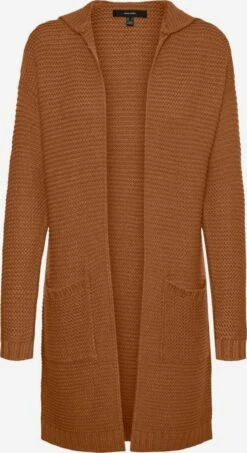 Vero Moda Vesten Gebreid Vest Dames Cognac
