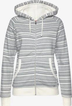 S.Oliver Sweatvesten Sweatvest Dames Blauw / Wit