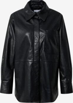 EDITED Leren Jassen Tussenjas Orlando Dames Zwart