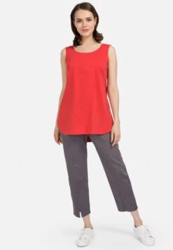 HELMIDGE Mouwloze Shirts Top Dames Rood -Dameskleding Verkoop Winkel 994525f38ea4b352a5d8d6e73fca7ba0