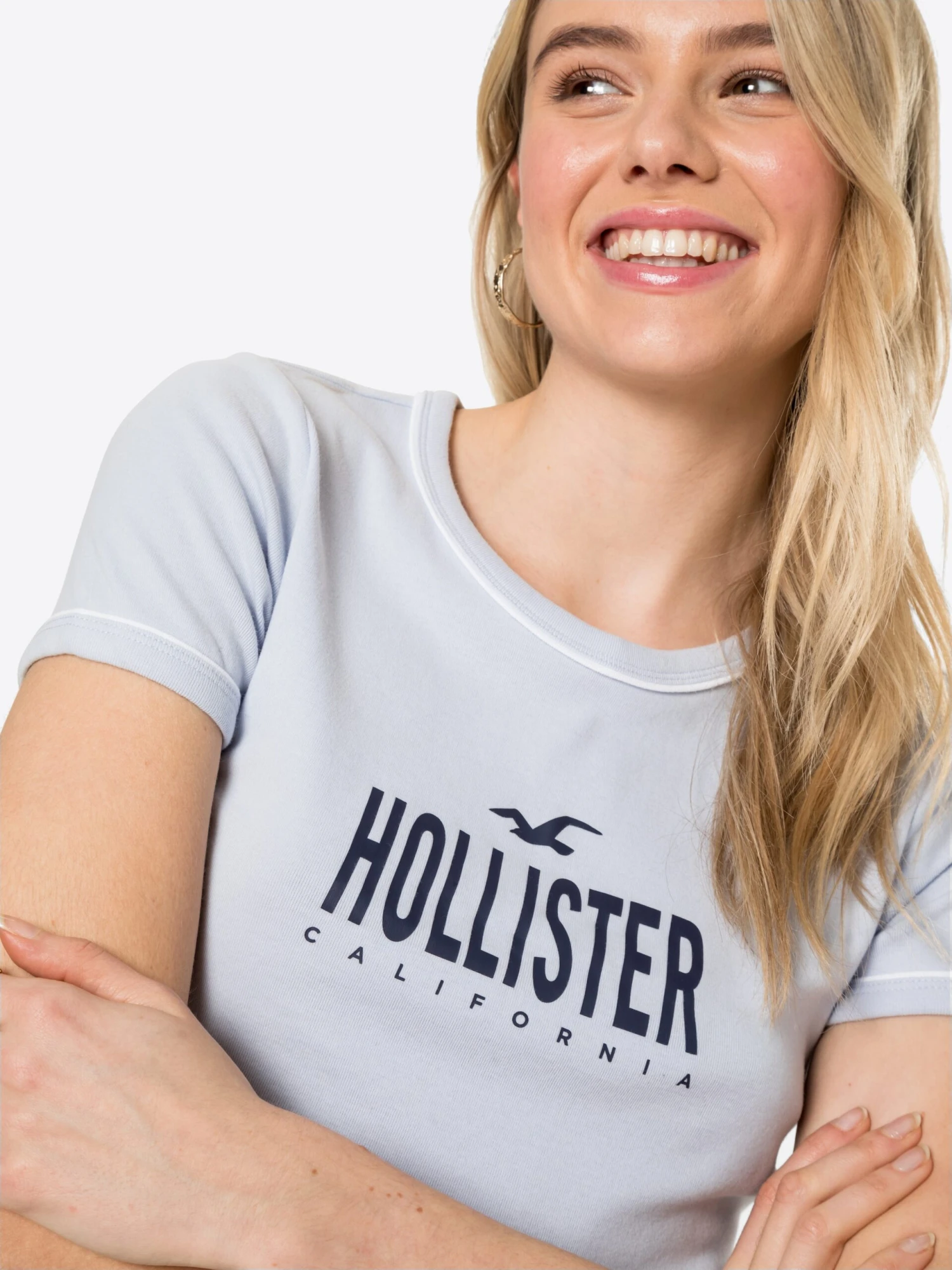 Hollister T-shirts Shirt Sporty Dames Navy / Lichtblauw 4 Hollister T-shirts Shirt Sporty Dames Navy / Lichtblauw - Afbeelding 2