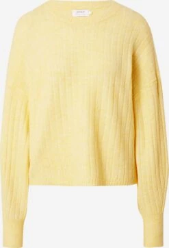 ONLY Basic Truien Trui Corinne Dames Lichtgeel
