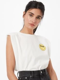 Mouwloze Shirts Top SO GOOD Dames Wit -Dameskleding Verkoop Winkel 9a3d2573153b1e6ed18368457482a36e