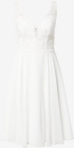 Cocktailjurken Cocktailjurk Dames Crème