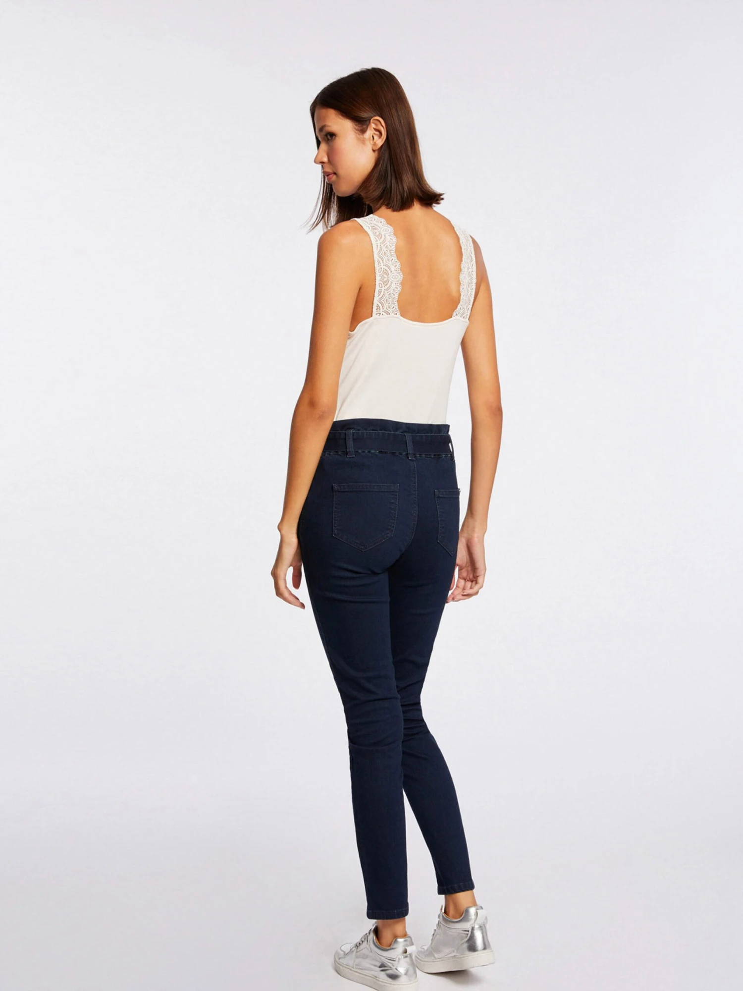 MORGAN Kanten Tops Top DNINO Dames Ivoor 5 MORGAN Kanten Tops Top DNINO Dames Ivoor - Afbeelding 3