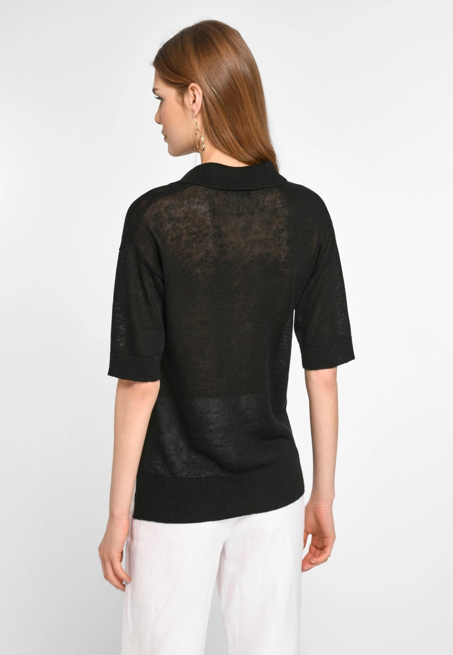 Fijngebreide Truien Trui Dames Zwart 6 Fijngebreide Truien Trui Dames Zwart - Afbeelding 4