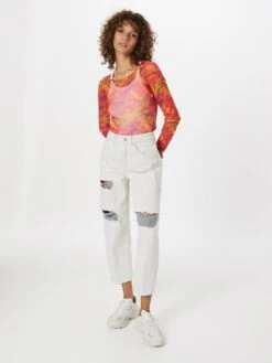 DRYKORN Boyfriend Loosefit Jeans SHELTER Dames Offwhite -Dameskleding Verkoop Winkel 9fe01f49a38e185759f3d77b27a4491c