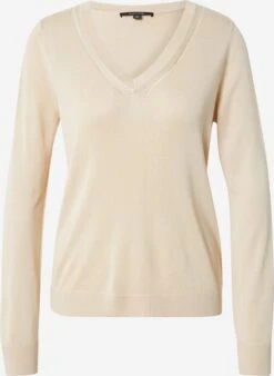Comma Fijngebreide Truien Trui Dames Sand