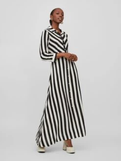 Vila Maxi Jurken Jurk Dames Zwart / Wit -Dameskleding Verkoop Winkel a0f609cb0d1274af5c9bb37c295b18af