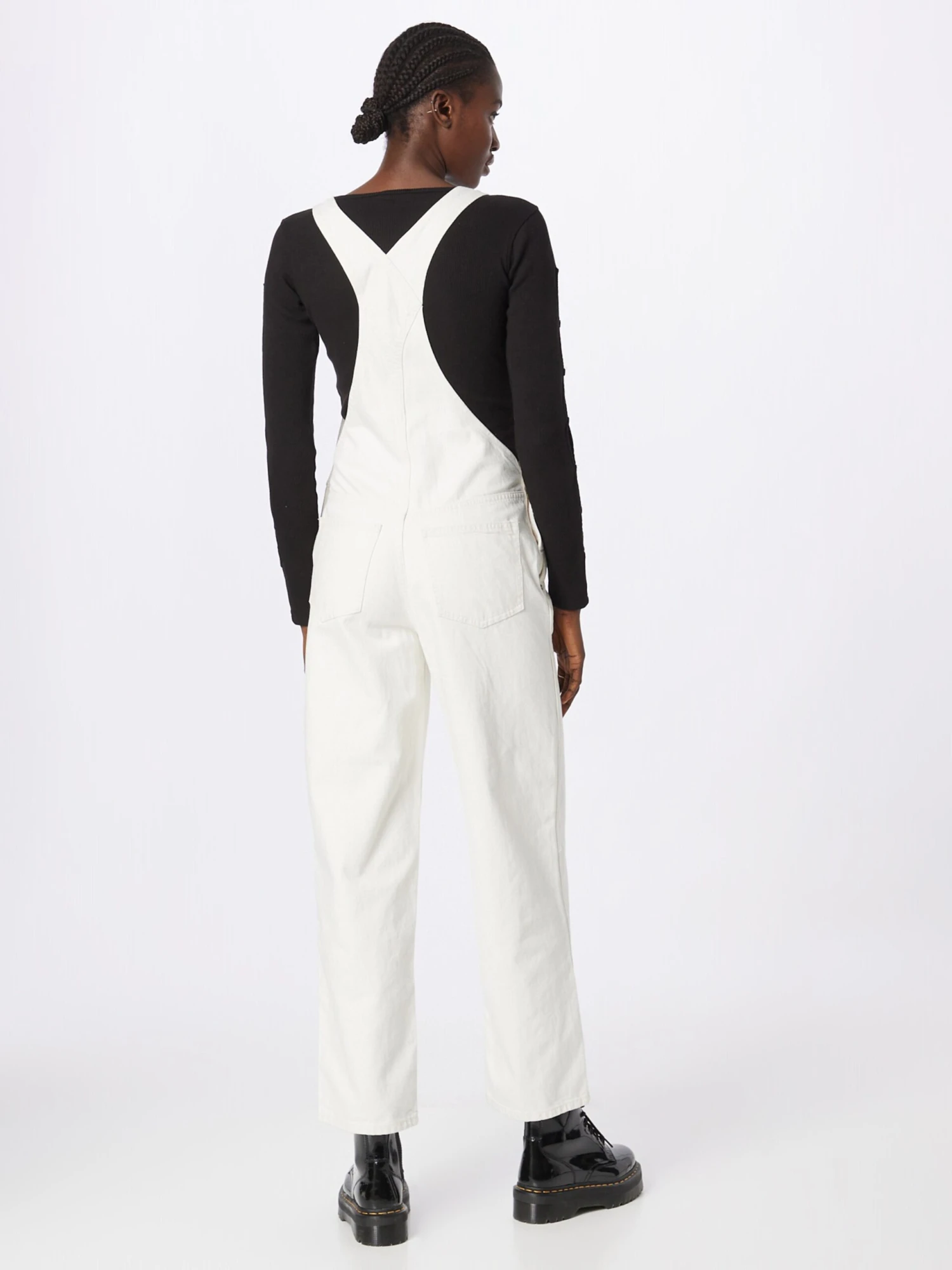 WEEKDAY Tuinbroeken Regular Tuinbroek Jeans Dames Wit 6 WEEKDAY Tuinbroeken Regular Tuinbroek Jeans Dames Wit - Afbeelding 4