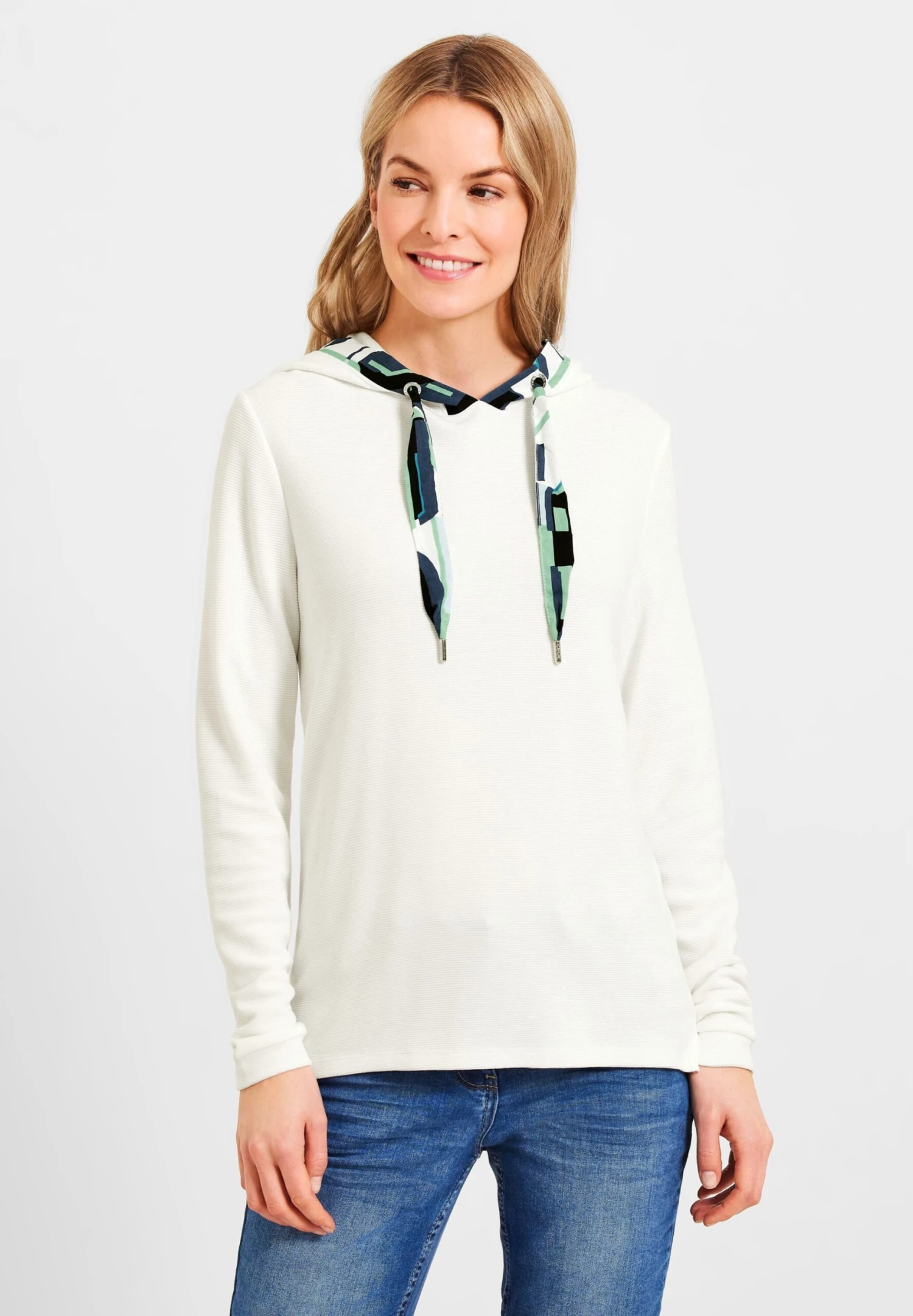 Cecil Longsleeves Shirt Dames Ivoor 4 Cecil Longsleeves Shirt Dames Ivoor - Afbeelding 2