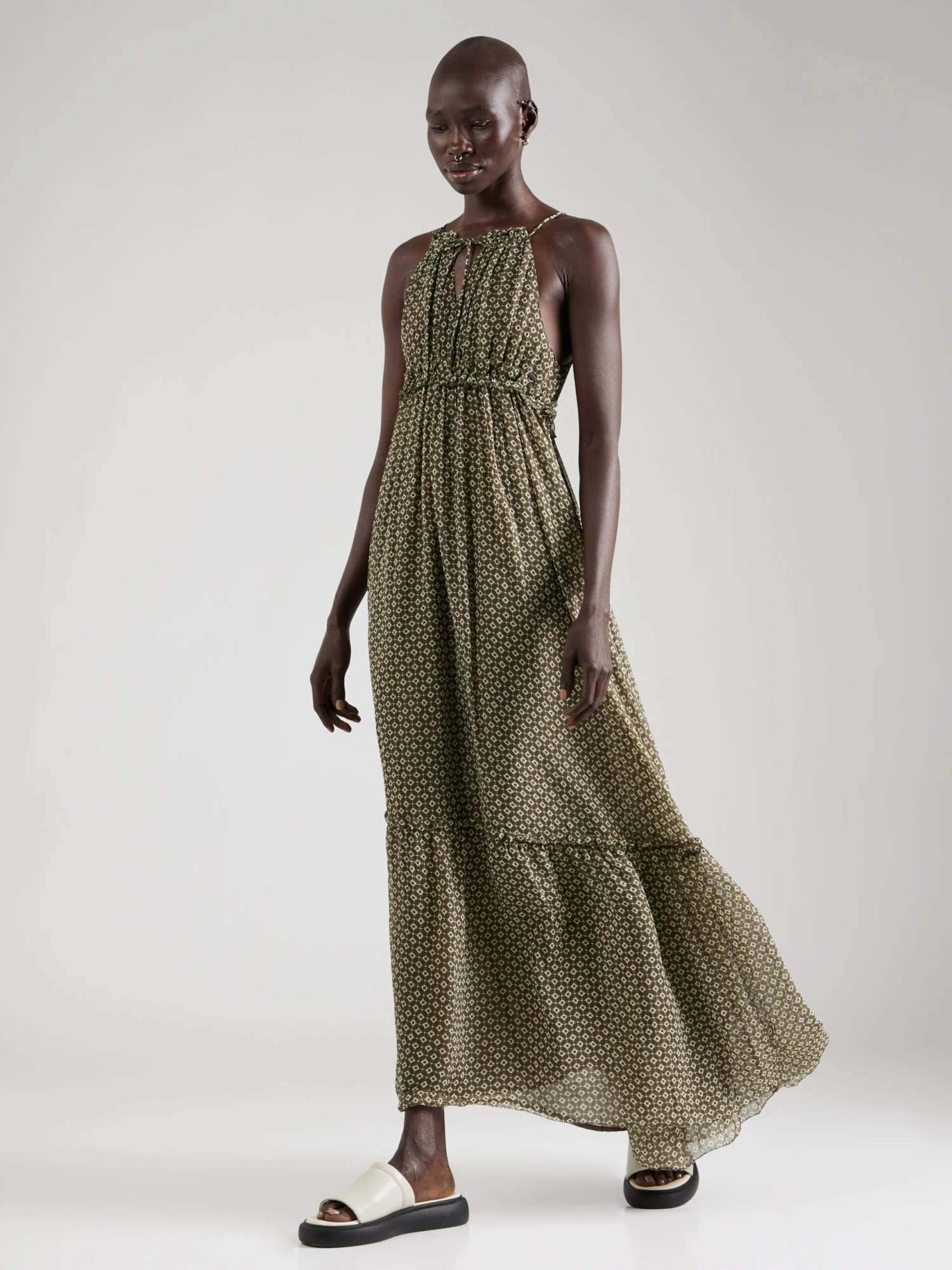 Pepe Jeans Maxi Jurken Jurk Fifi Dames Groen / Olijfgroen 5 Pepe Jeans Maxi Jurken Jurk Fifi Dames Groen / Olijfgroen - Afbeelding 3