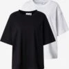 WEEKDAY Oversized Shirts Oversized Shirt Dames Zwart / Wit -Dameskleding Verkoop Winkel a5ae41949f4f81f6bbe0a4b44413d1cb