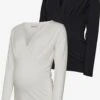 Mamalicious Longsleeves Shirt Emma Dames Zwart / Wit -Dameskleding Verkoop Winkel a66471c0067264ebd5261c1571ccf5a6