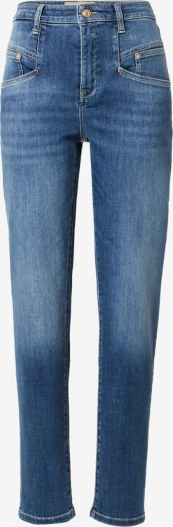 MAC Mom Jeans Tapered Jeans Rich Carrot Dames Blauw