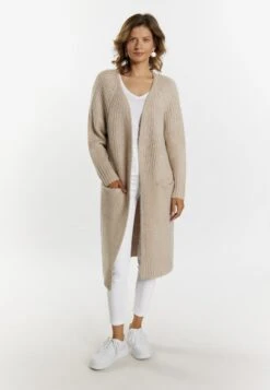Lange Vesten Gebreide Mantel Dames Lichtbeige -Dameskleding Verkoop Winkel a7327ba8e5a5984ef561bf3170c7116d