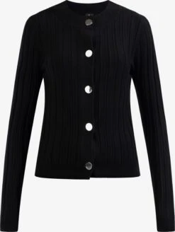 Vesten Gebreid Vest Dames Zwart