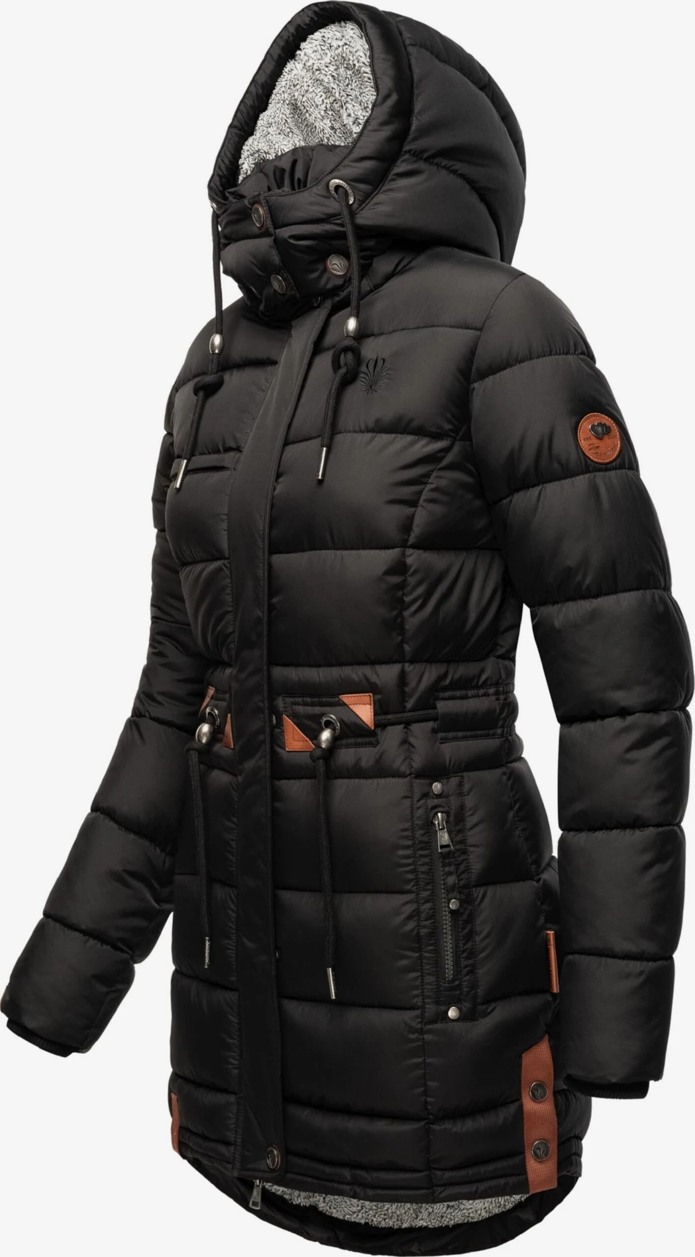 Navahoo Wintermantels Wintermantel Dalie Dames Zwart 4 Navahoo Wintermantels Wintermantel Dalie Dames Zwart - Afbeelding 2