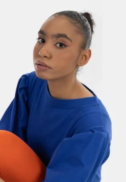 MyMO Sweatshirts Sweatshirt Dames Blauw -Dameskleding Verkoop Winkel a89cfa6f9106ba34fa8d58a0044fbe86