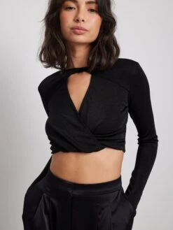 NA-KD Uitgaanstops Top Dames Zwart