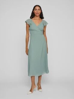 Vila Midi Jurken Jurk Bonan Dames Pastelgroen -Dameskleding Verkoop Winkel a93017d75889110e2b34781142941ddf