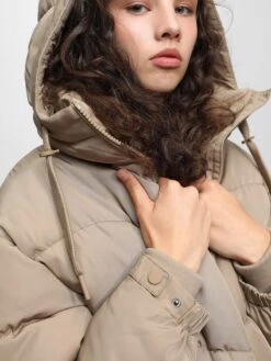 PULL & BEAR Winterjassen Winterjas Dames Beige -Dameskleding Verkoop Winkel ab29ce040b9aaaeaec883ecc04027b9e