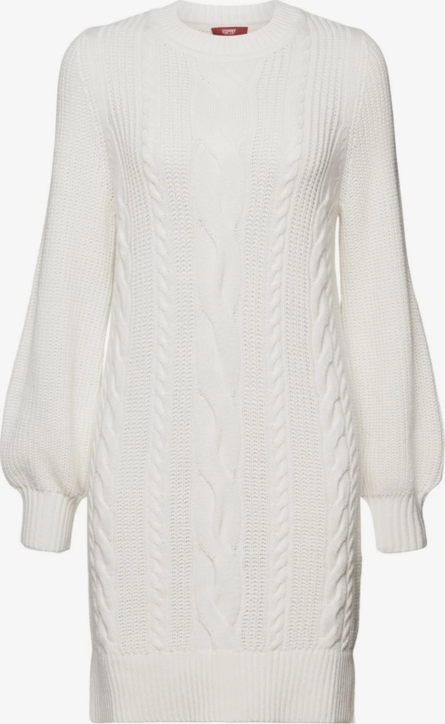 ESPRIT Gebreide Jurken Gebreide Jurk Dames Wit 3 ESPRIT Gebreide Jurken Gebreide Jurk Dames Wit