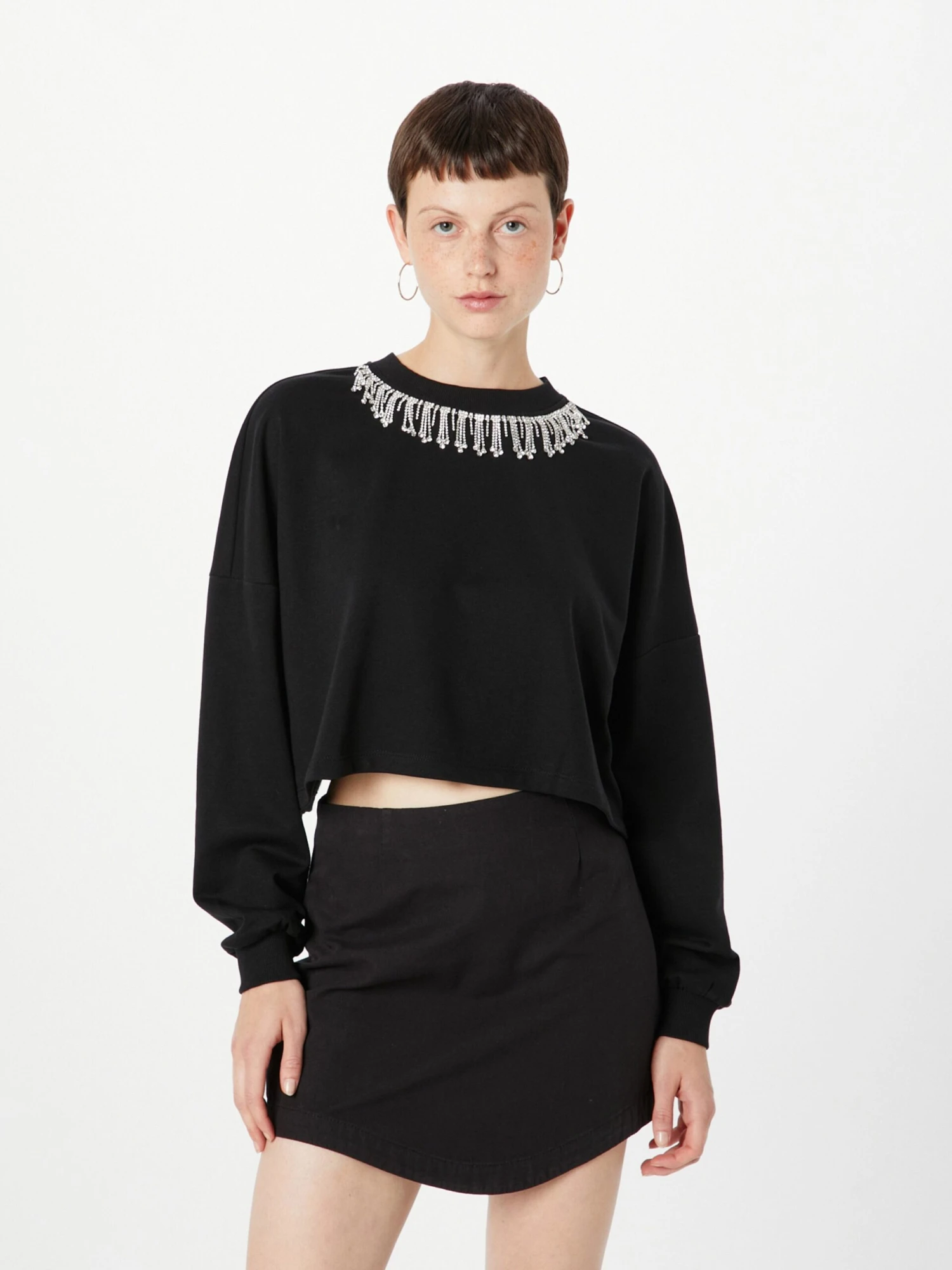 ONLY Sweatshirts Sweatshirt RHINE Dames Zwart 4 ONLY Sweatshirts Sweatshirt RHINE Dames Zwart - Afbeelding 2