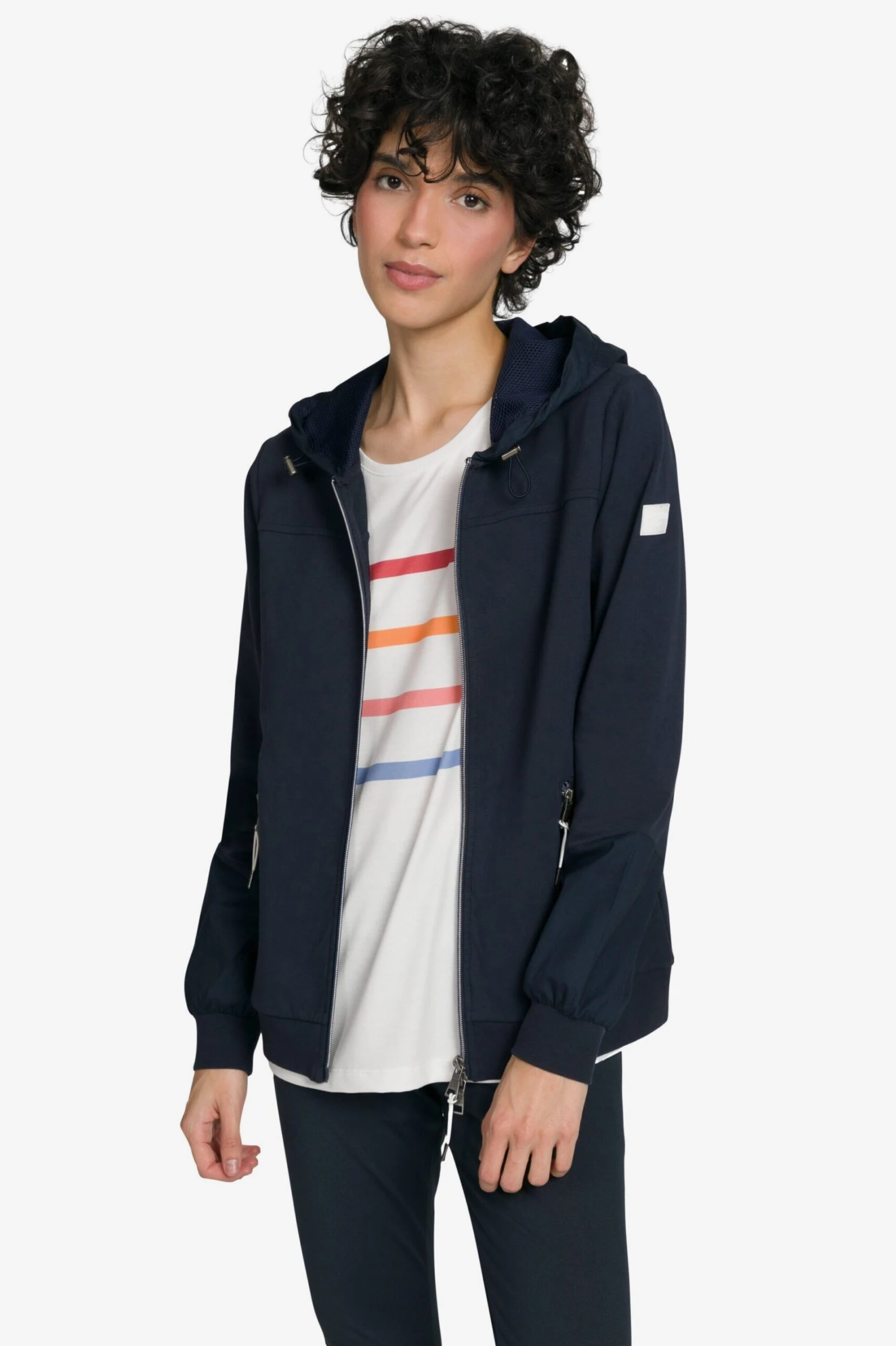 Sweatvesten Sweatvest Dames Donkerblauw 5 Sweatvesten Sweatvest Dames Donkerblauw - Afbeelding 3