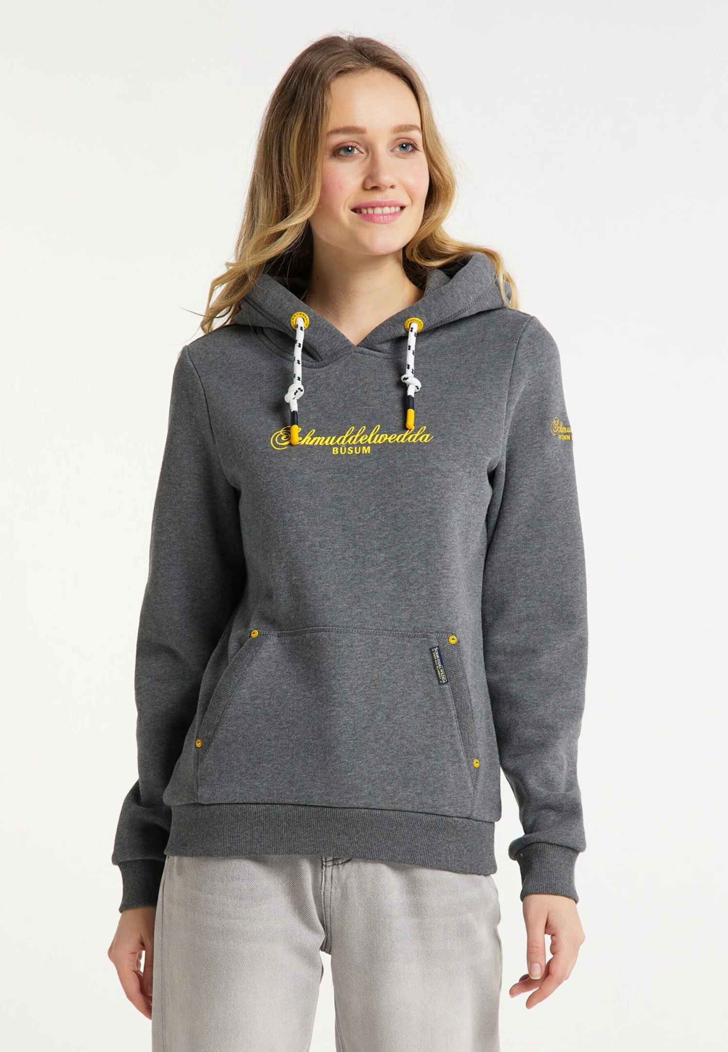 Schmuddelwedda Hoodies Sweatshirt Büsum Dames Grijs Gemêleerd 4 Schmuddelwedda Hoodies Sweatshirt Büsum Dames Grijs Gemêleerd - Afbeelding 2