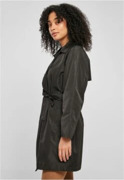 URBAN CLASSICS Trenchcoats Zomerjas Dames Zwart -Dameskleding Verkoop Winkel b0a8cf5213d8a30abe44f1d9531b8bd9