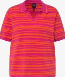 Ulla Popken Polos Shirt Dames Pink