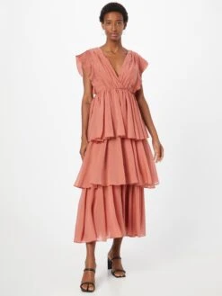 Maxi Jurken Jurk Dames Roestbruin -Dameskleding Verkoop Winkel b1b6f059315d565db00a364bde16f1a0