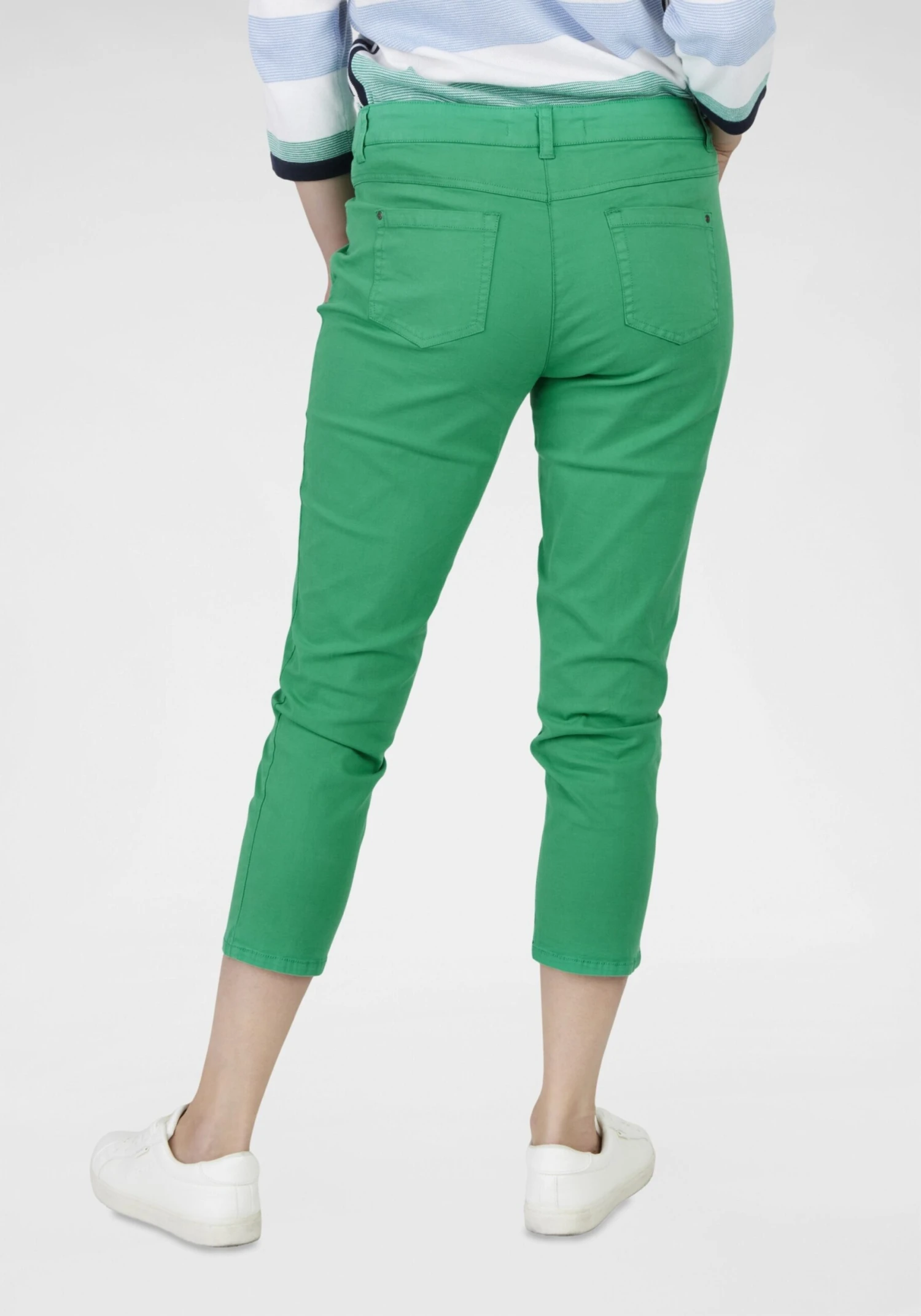 Denim Shorts Slimfit Jeans Dames Grasgroen 6 Denim Shorts Slimfit Jeans Dames Grasgroen - Afbeelding 4