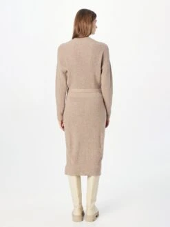 Comma Gebreide Jurken Gebreide Jurk Dames Lichtbruin -Dameskleding Verkoop Winkel b30831d39901532fba8006feee5594a4