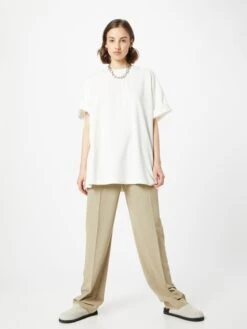 Oversized Shirts Oversized Shirt Dames Beige -Dameskleding Verkoop Winkel b4f7e7b8a7d7bc9176b601b9982156f9