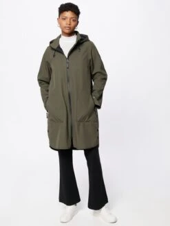 ILSE JACOBSEN Regenmantels Functionele Mantel Dames Donkergroen -Dameskleding Verkoop Winkel b5315bbae91b005dfd0058db9c9087b0