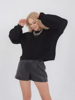 Oversized Truien Oversized Trui Senta Dames Zwart -Dameskleding Verkoop Winkel b5cc19abf0776367d494a806cb5800d4