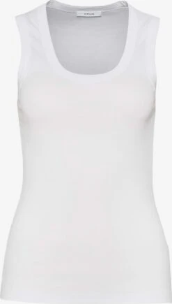 OPUS Mouwloze Shirts Top Itto Dames Wit