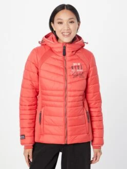 Soccx Winterjassen Winterjas Dames Lichtrood -Dameskleding Verkoop Winkel b69840acc421ba4d1c251fd28a09e106