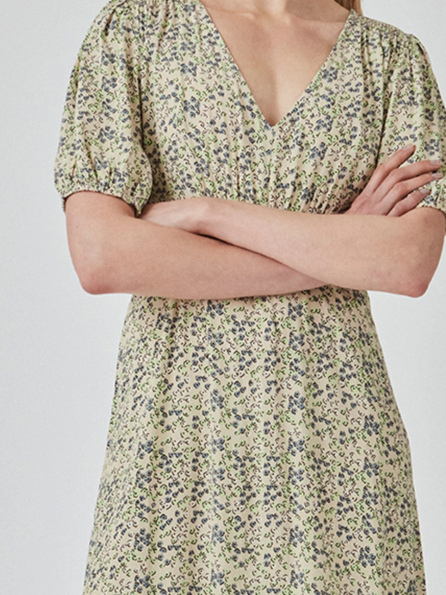 Modström Maxi Jurken Jurk Raven Dames Groen Gemêleerd 7 Modström Maxi Jurken Jurk Raven Dames Groen Gemêleerd - Afbeelding 5