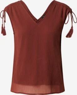 Vero Moda Mouwloze Shirts Top Penelope Dames Roestbruin