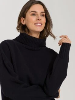 HANRO Coltruien Trui Dames Donkerblauw -Dameskleding Verkoop Winkel b84d9b8bda5f1a61d5509802ed5d0479